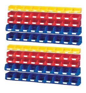 90 Piece Plastic Bin Kit Bott Bench Back/End Panel Tool Hook and Bin Kits 13031105 